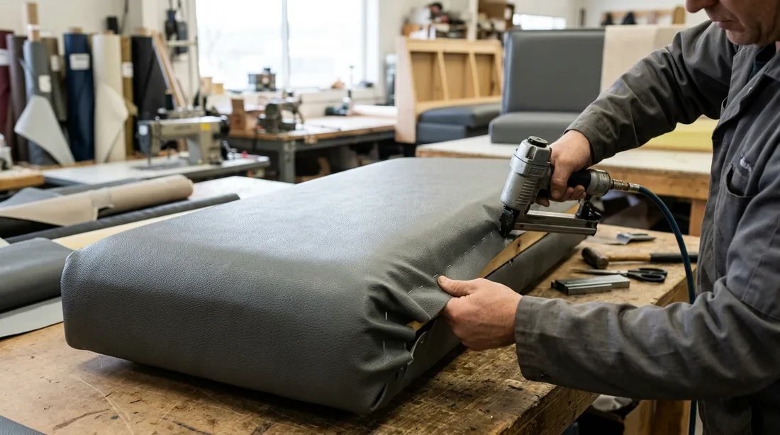Contract vinyl rated for abrasion and tested for cleanability, not residential upholstery goods — Knoxville, TN